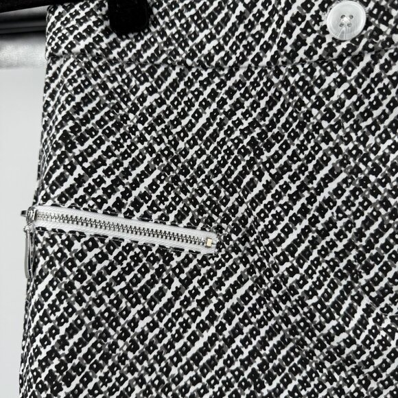 Insight New York PANTS, Tetris Dot Black & White Patterned Size 8 - Picture 6 of 16
